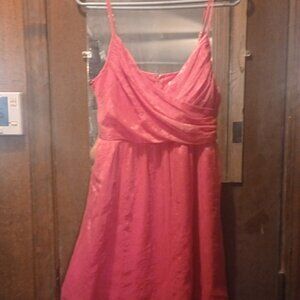 Large pink prom dress